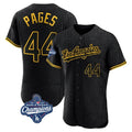 Los Angeles Dodgers #44 Andy Pages Player Black REYNOLDS World Series Meet Snake Skin City Limited Elite Home Stitched Jerseys