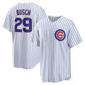 Chicago Cubs #29 Michael Busch White REYNOLDS Home Replica Jersey