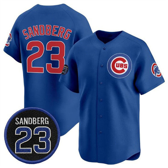 Chicago Cubs #23 Ryne Sandberg Royal REYNOLDS 'Ryne Sandberg Tribute' Vapor Limited V2 Stitched Jersey