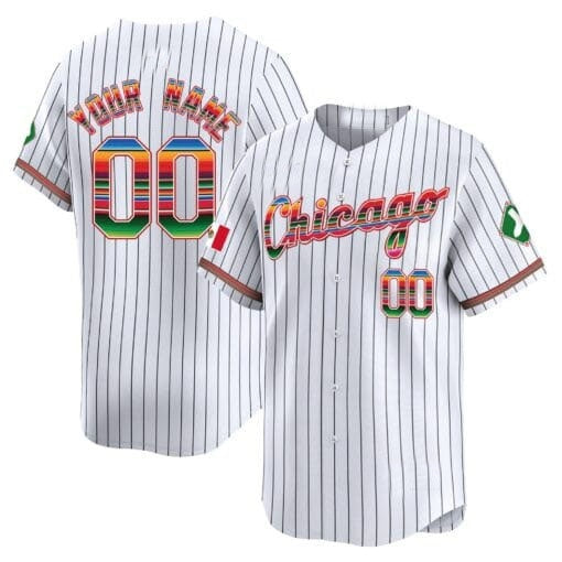 Custom Chicago White Sox Mexico Vapor Premier Limited Jersey V3- White 2 REYNOLDS