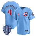 Chicago Cubs #4 Pete Crow-Armstrong Player Blue REYNOLDS Vapor Premier Limited Home Stitched Jerseys