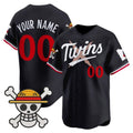 Custom Minnesota Twins x One Piece Navy REYNOLDS Vapor Premier Limited Jersey - Stitched