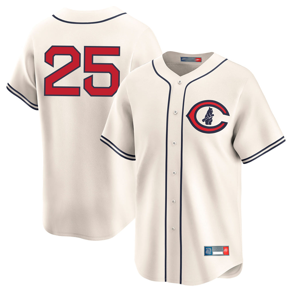 Chicago Cubs #25 Moises Ballesteros Player Cream REYNOLDS Field of Dreams Limited Home Game Stitched Jerseys