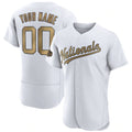 Custom Washington Nationals draft Player White REYNOLDS 2022 All-Star Flex Base Stitched Jersey