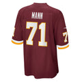 W.Football Team #71 Charles Mann Burgundy REYNOLDS Retired Player Jersey