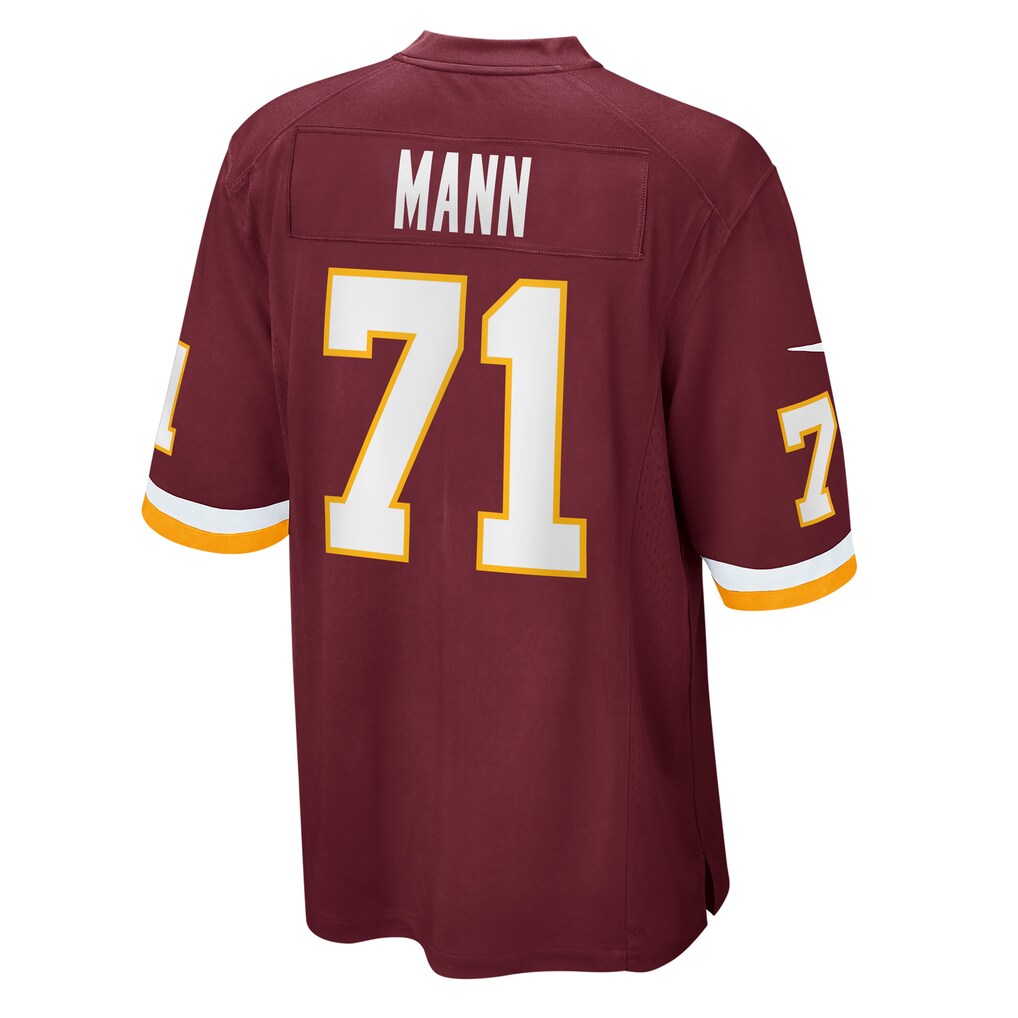 W.Football Team #71 Charles Mann Burgundy REYNOLDS Retired Player Jersey