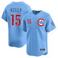 Chicago Cubs #15 Carson Kelly Player Light Blue REYNOLDS Limited Home Stitched Jerseys
