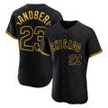 Chicago Cubs #23 Ryne Sandberg Player Black REYNOLDS Snake Skin City Limited Elite Home Game Stitched Jerseys