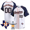 Custom Houston Astros Houston Rodeo Patch Vapor Premier Limited Jersey ¨C White 3 REYNOLDS