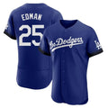 Los Angeles Dodgers #25 Tommy Edman Player Royal REYNOLDS City Connect Elite Home Stitched Jerseys