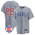 Chicago Cubs #25 Moises Ballesteros Player Gray REYNOLDS 150th Anniversary Home Game Stitched Jerseys