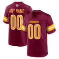 Custom W.Commanders Burgundy REYNOLDS Game Player Jersey