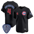 Chicago Cubs #4 Pete Crow-Armstrong Player Black REYNOLDS Vapor Premier Limited Home Stitched Jerseys