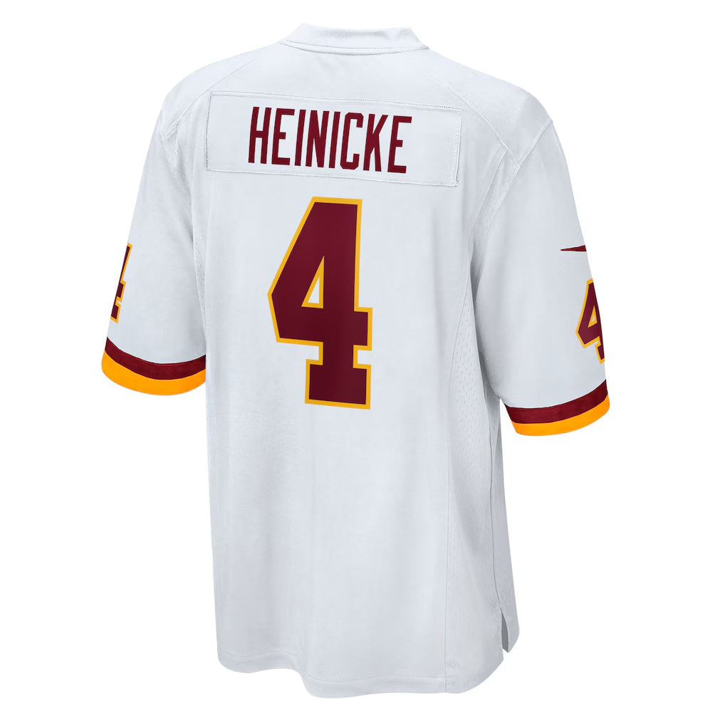W.Football Team #4 Taylor Heinicke White REYNOLDS Game Jersey