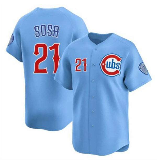 Chicago Cubs #21 Sammy Sosa Blue REYNOLDS 2024-25 2nd Alternate Limited Stitched Jersey