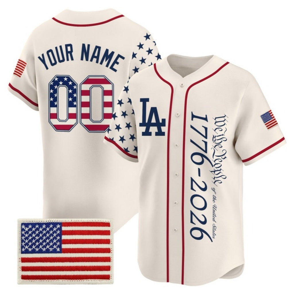 Custom Los Angeles Angels America 250 Edition Vapor Premier Limited Cream REYNOLDS Stitched Jerseys