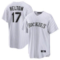 Colorado Rockies #17 Todd Helton Player White REYNOLDS Game Home Stitched Jerseys