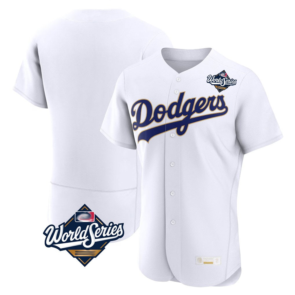 Los Angeles Dodgers Blank Player Gold White REYNOLDS 2026 Collection Stadium Limited Elite World Series Stitched Jerseys