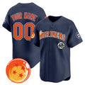 Custom Seattle Mariners x Dragon Ball Navy REYNOLDS Vapor Premier Limited Jersey - All Stitched