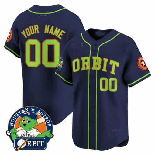 Custom Houston Astros Orbit Patch Vapor Premier Limited Jersey ¨CNavy 2 REYNOLDS