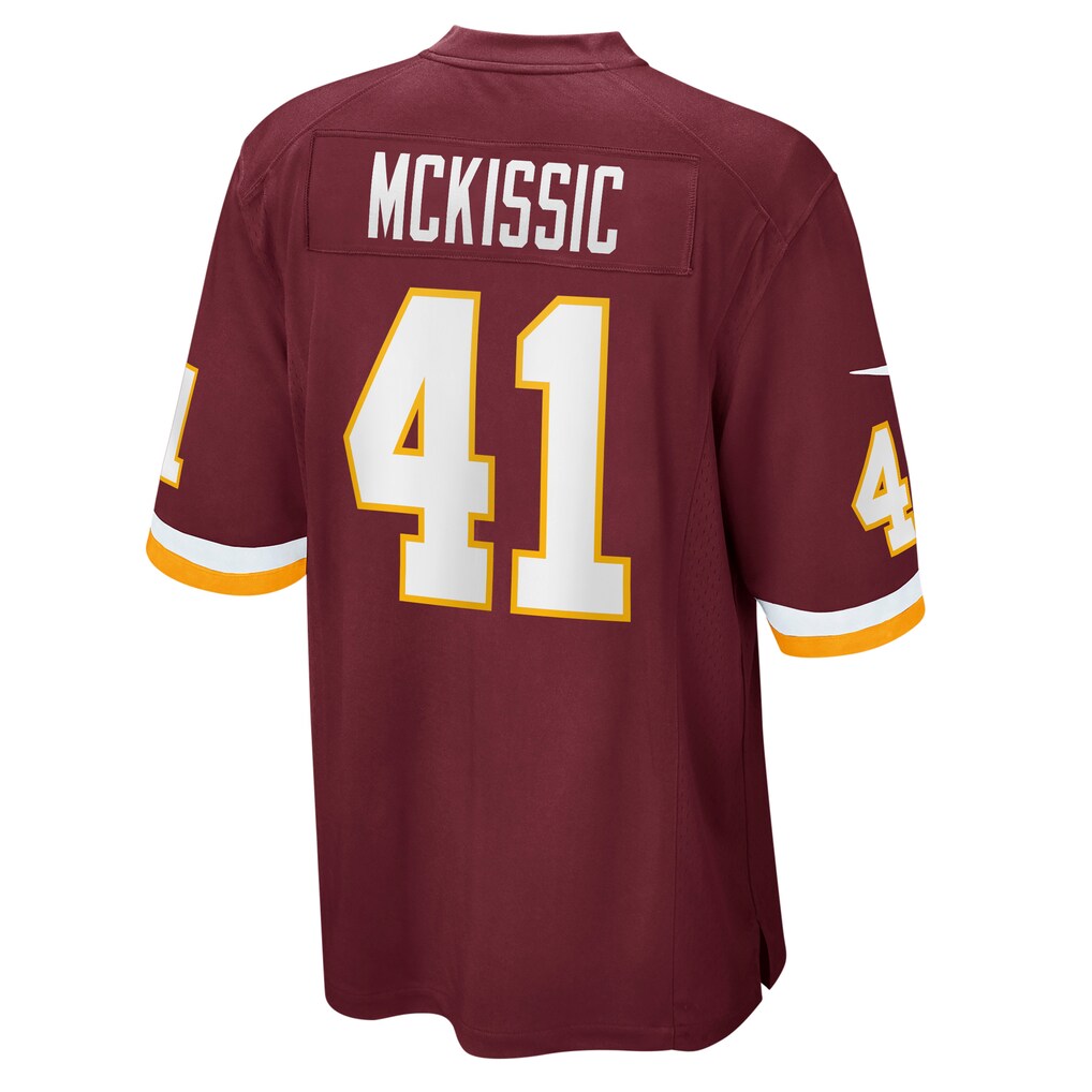 W.Football Team #41 J.D. McKissic Burgundy REYNOLDS Game Player Jersey