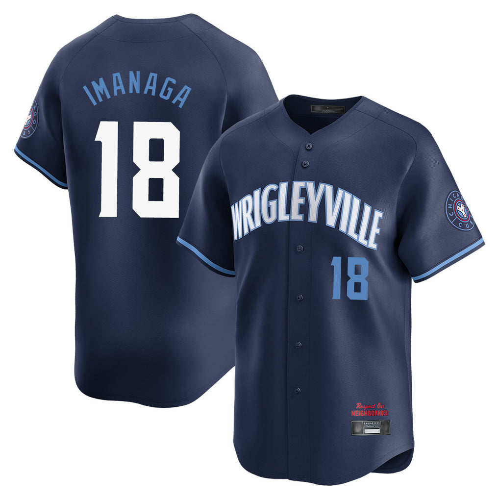 Chicago Cubs #18 Shota Imanaga Player Navy REYNOLDS City Connect Limited Home Stitched Jerseys