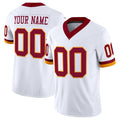 Custom W.Commanders draft Player White REYNOLDS 2025 F.U.S.E. Throwback Vapor Limited Stitched Jersey