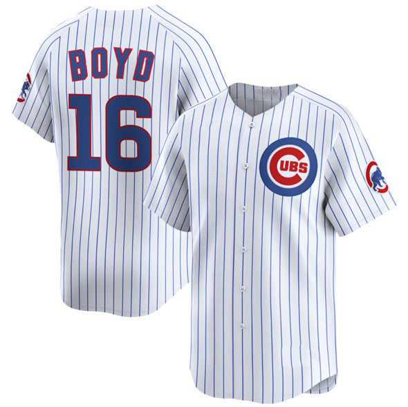 Chicago Cubs #16 Matthew Boyd White REYNOLDS Home Limited Stitched Jersey