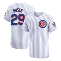 Chicago Cubs #29 Michael Busch Player White REYNOLDS Limited Elite Home Game Stitched Jerseys