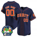 Custom Houston Astros Orbit Patch Vapor Premier Limited Jersey ¨C Navy REYNOLDS
