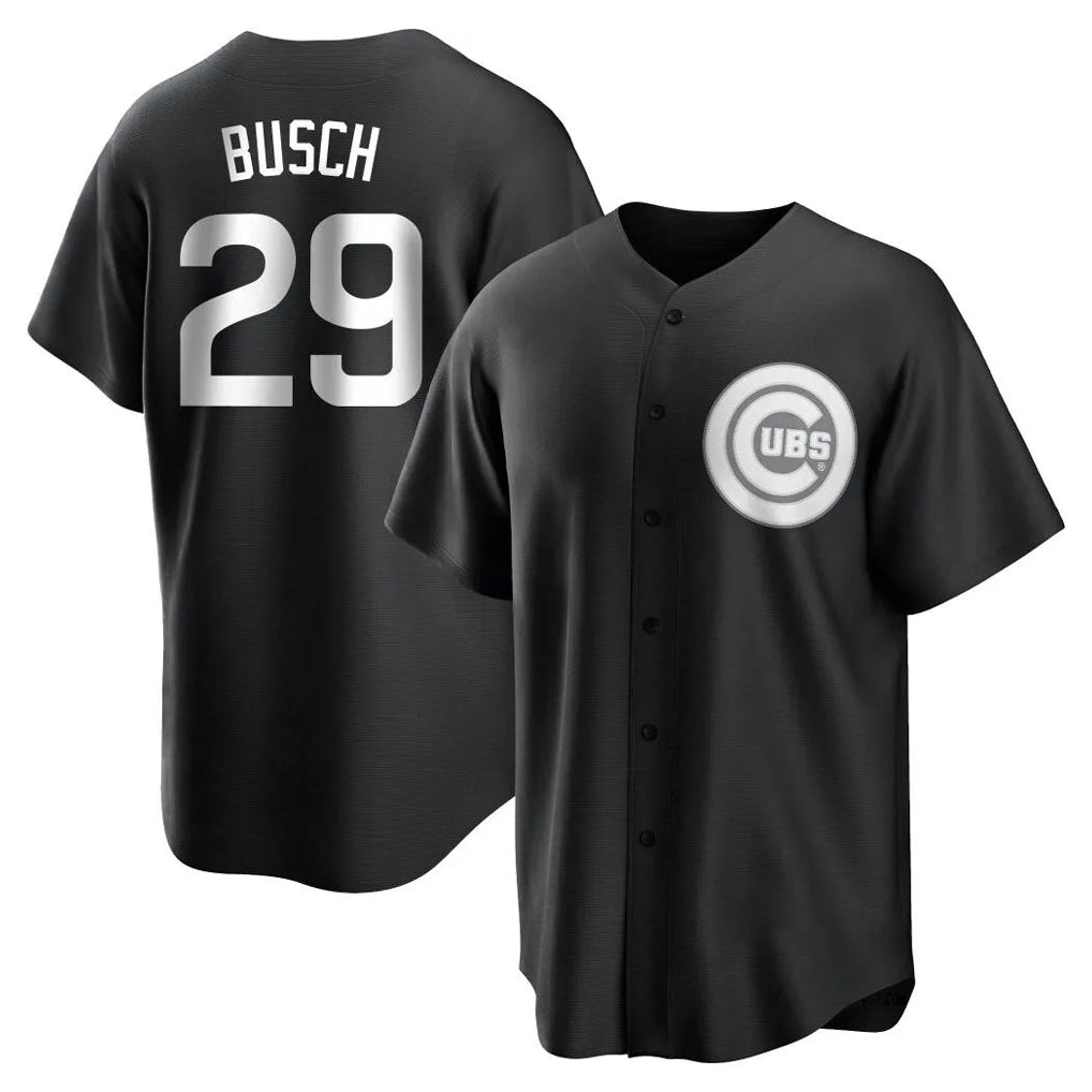 Chicago Cubs #29 Michael Busch Player Black REYNOLDS Game Stitched Jerseys