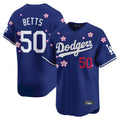 Los Angeles Dodgers #50 Mookie Betts Player Royal REYNOLDS Tokyo Series Vapor Premier Limited Stitched Jerseys