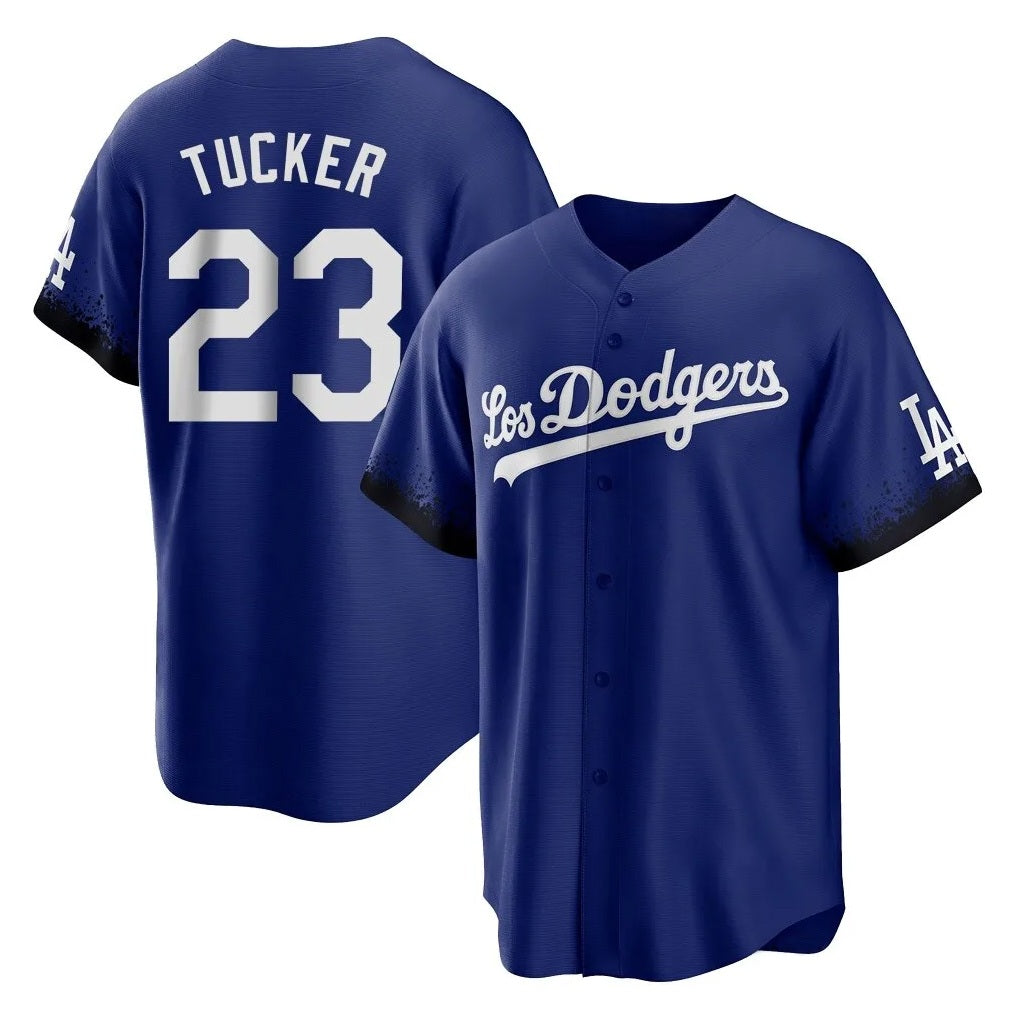 Los Angeles Dodgers #23 Kyle Tucker Player Royal REYNOLDS City Connect Home Game Stitched Jerseys