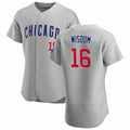 Chicago Cubs #16 Patrick Wisdom Gray REYNOLDS Flex Base Stitched Jersey