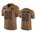 Custom W.Commanders draft Player 2023 Brown REYNOLDS Salute To Setvice Limited Stitched Jersey