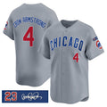 Chicago Cubs #4 Pete Crow-Armstrong Gray REYNOLDS 'Ryne Sandberg Tribute' Vapor Limited V3 Stitched Jersey
