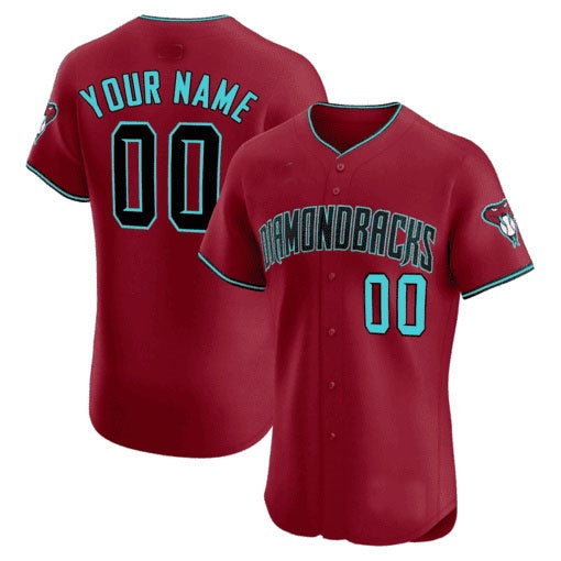 Custom Arizona Diamondbacks 2024 Flex Base Jersey ¨C Red REYNOLDS