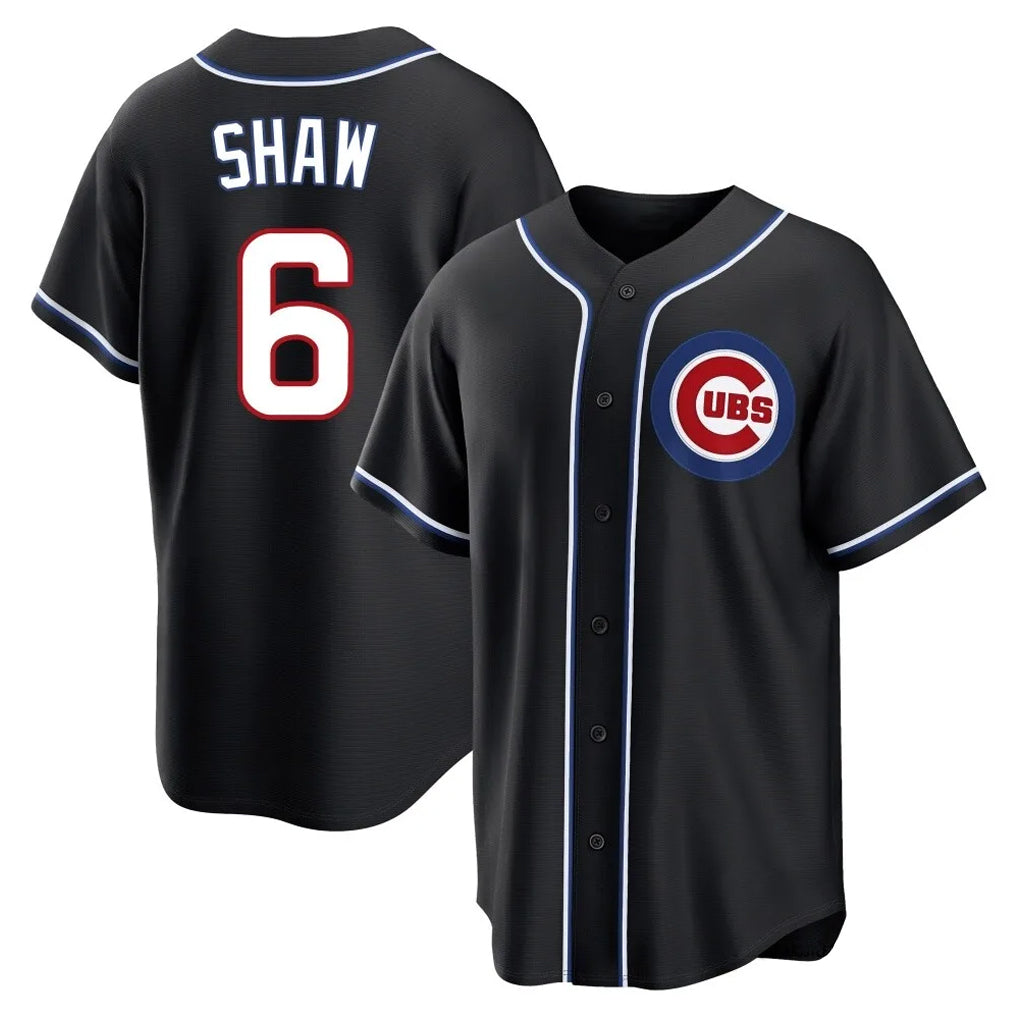 Chicago Cubs #6 Matt Shaw Player Black REYNOLDS Fashion Out Game Stitched Jerseys