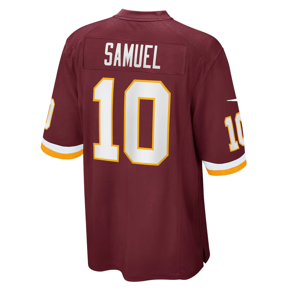 W.Football Team #10 Curtis Samuel Burgundy REYNOLDS Game Player Jersey