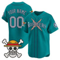 Custom Seattle Mariners x One Piece Teal REYNOLDS Vapor Premier Limited Jersey - Stitched