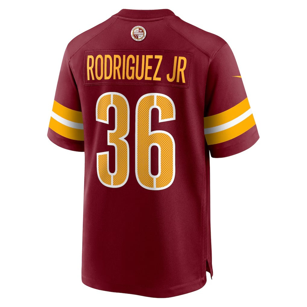 W.Commanders #36 Chris Rodriguez Jr. Burgundy REYNOLDS Team Game Jersey