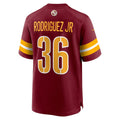 W.Commanders #36 Chris Rodriguez Jr. Burgundy REYNOLDS Team Game Jersey