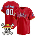 Custom Philadelphia Phillies x One Piece Red REYNOLDS Vapor Premier Limited Jersey - Stitched