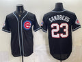 Chicago Cubs #23 Ryne Sandberg 150th Anniversary Black REYNOLDS Out Style Vapor Premier Limited Stitched Jersey