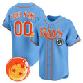 Custom Tampa Bay Rays x Dragon Ball Blue REYNOLDS Vapor Premier Limited Jersey - All Stitched