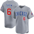 Chicago Cubs #6 Matt Shaw Grey REYNOLDS Limited Stitched Jersey