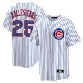 Chicago Cubs #25 Moises Ballesteros Player White REYNOLDS Game Home Stitched Jerseys