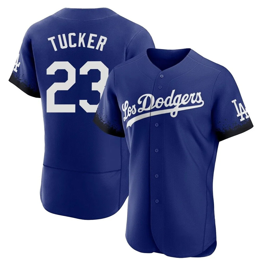 Los Angeles Dodgers #23 Kyle Tucker Player Royal REYNOLDS City Connect Elite Home Stitched Jerseys