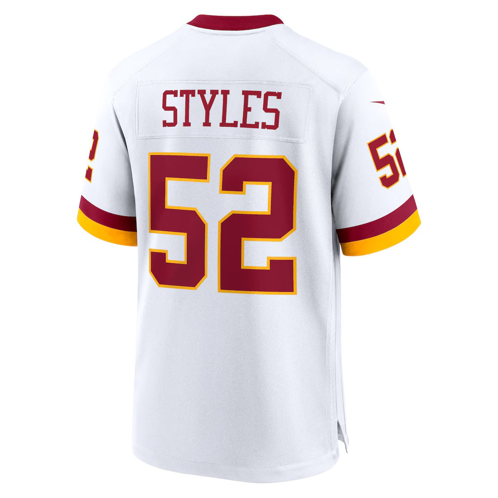 W.Commanders #52 Sonny Styles White REYNOLDS Game Super Bowl Era Jersey