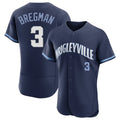 Chicago Cubs #3 Alex Bregman Player Navy REYNOLDS City Connect Limited Elite Home Stitched Jerseys